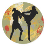 MMA Head Kick stickers