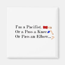 MMA Pacifist Humour Design Fridge Magnet