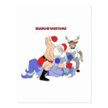 MMA Santa Vs Jack Frost Post Cards