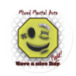 MMA Smile, Have a NIce Day/Fight stickers