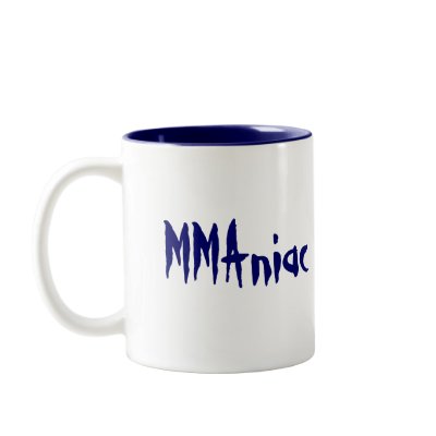 MMAniac in the cage Blue Mug by MartialArtsParty