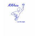 MMAniac on the Mat in blue imprint Shirt