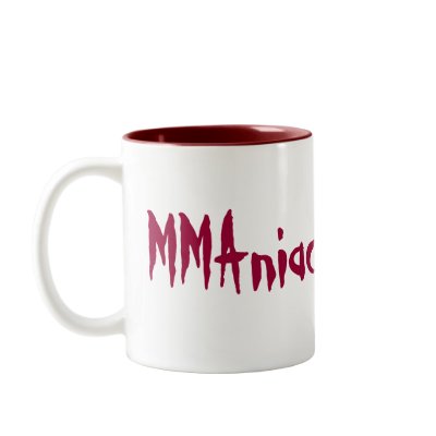 MMAniac on the mat Mug Burgundy by MartialArtsParty