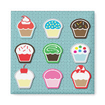 Mmm, Cupcakes! Fridge Magnets