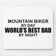 Mntn Biker - World's Best Dad Mouse Mat
