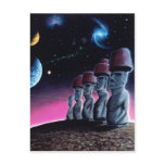 Moai on the Small Planet Post Cards