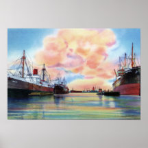 Mobile Alabama Harbour Posters