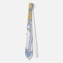 Mobile Bay, Alabama Nautical Harbour Chart Tie