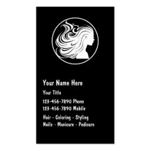 Mobile Hairdressing Business Cards