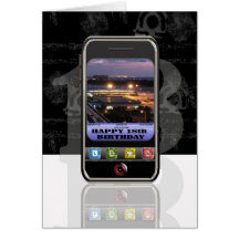 mobile phone text message Happy Birthday cellphone Card