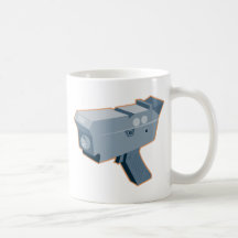 mobile speed camera radar gun retro coffee mug