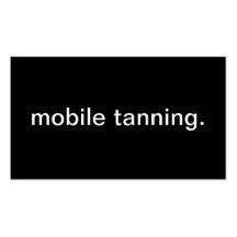 Mobile Tanning Business Card Templates