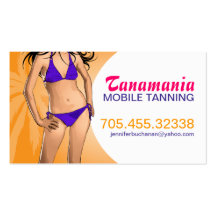 Mobile Tanning Salon Business Card Template