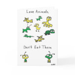 Moby's Love Animals, Don't Eat Them Card