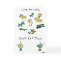 Moby's Love Animals, Don't Eat Them Card