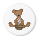 Mocha Bear (template) Fridge Magnet