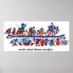 moche ritual human sacrifice posters