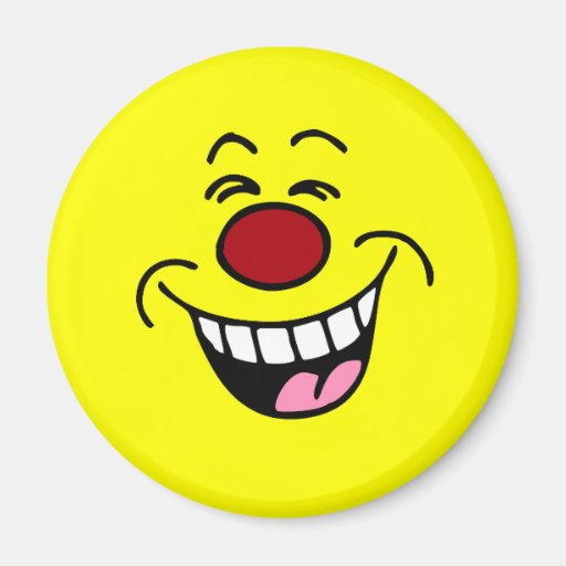 Mocking Face: I'm laughing with you (I promise) Magnet