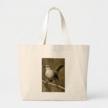 Mockingbird Ornithology Canvas Bag