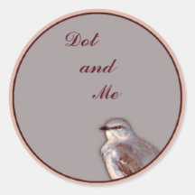 Mockingbird Round Sticker