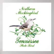 Mockingbird Tennessee State Bird Posters