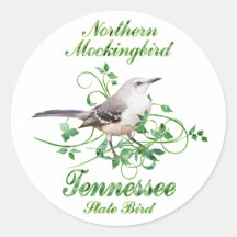 Mockingbird Tennessee State Bird Sticker