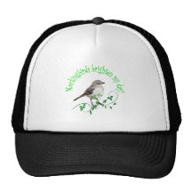 Mockingbirds Brighten My Day Trucker Hats