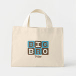 MOD Blocks Big Bro - Blue & Brown Personalised Canvas Bags