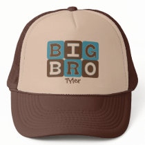 MOD Blocks Big Bro - Blue & Brown Personalised Hat