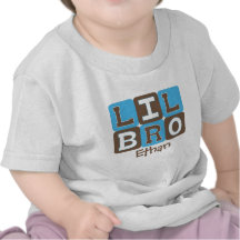 MOD Blocks Lil Bro - Blue & Brown Personalised Shirt