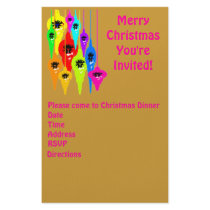 Mod Christmas Stationary Invitations