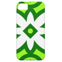 Mod Green and White Morrocan Pattern iPhone 5 Case