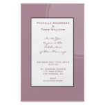 Mod Mauve Pink Wedding Flyer Design