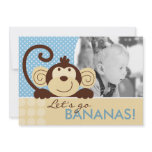 Mod Monkey Invitation Photo Card