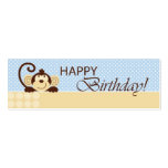 Mod Monkey Skinny Gift Tag business cards