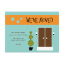 Mod Moving Announcment Postcard