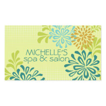 Mod Mum, Mums, Chrysanthemum Flowers Modern Style Business Card