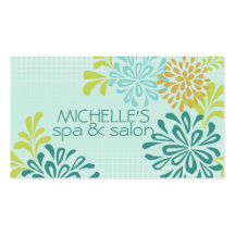 Mod Mum, Mums, Chrysanthemum Flowers Modern Style Business Card