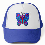 Mod Pink and Blue Butterfly hats