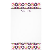 Mod Pink Olives Personalised Stationery