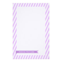 Mod Ribbon & Stripes Customised Stationery