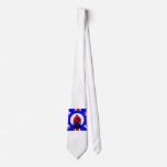Mod Scooter Rider Union Jack White Tie