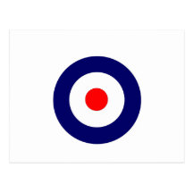 Mod Target Postcard