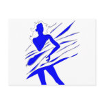 Model of Girl in the blue tones Postcards