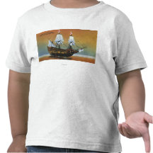 Model of the Mayflower in Pilgrim Hall View Tshirts