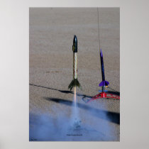 Model Rocket Blast-off Print