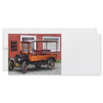 Model T Station Wagon Rack Card Design