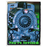 Model Train Invitations flyers