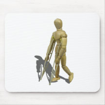 ModelWalkingWithCrutches110511 Mouse Pads