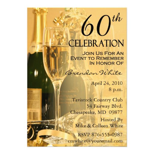 Free 60Th Birthday Party Invitations Templates